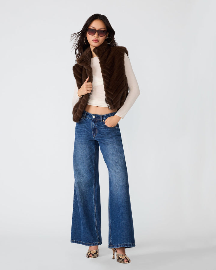 Steve Madden LUXIE Dark Espresso Vest - SC01354