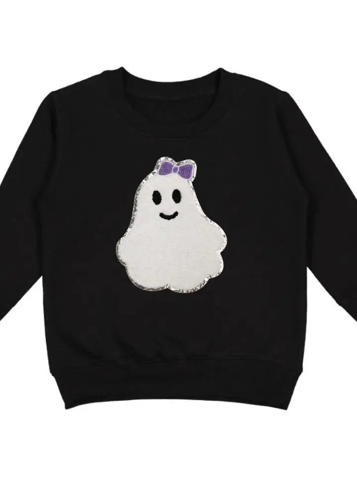 Ghost Patch Halloween Sweatshirt