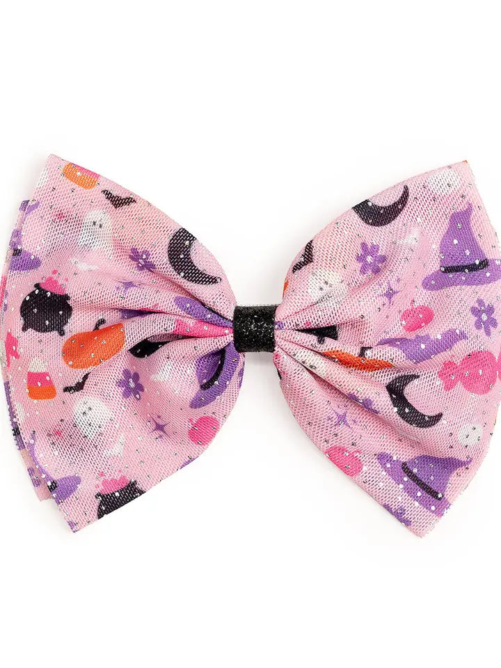 Halloween Fun Tulle Bow Clip