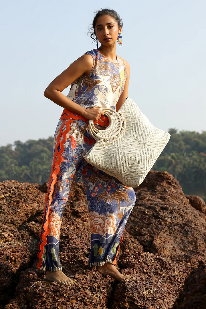 Shell Lurex Tote Bag