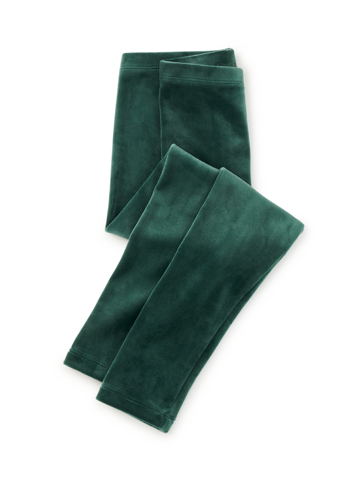 Tea Collection Velour Leggings - Pineneedle