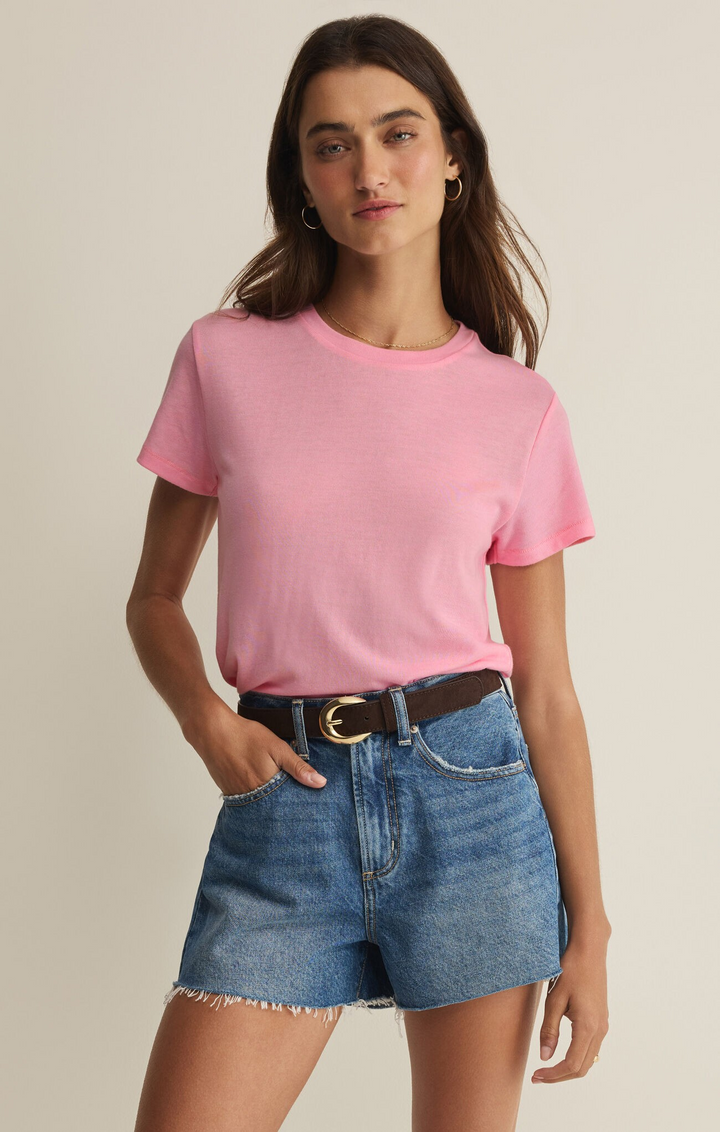 Tourist Tee in Pink Sunrise