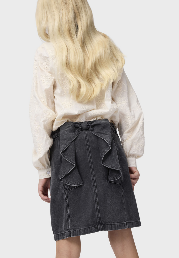 Bellamy Grey Washed Denim Skirt