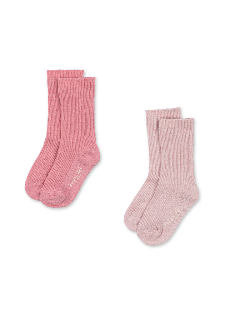 Socks 2 Pack Glitter Rose