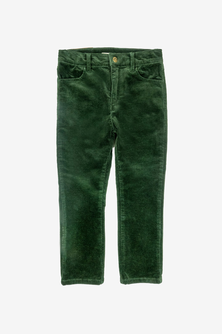 Skinny Cord in Forrest Green
