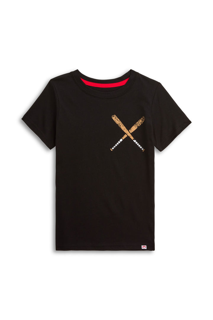 Baseball Bat & Glove Tee Front & Back