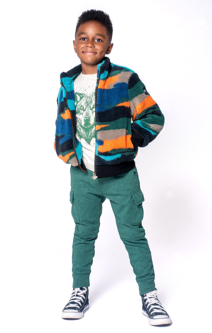 Boys Empire Jogger Sweats in Dark Green