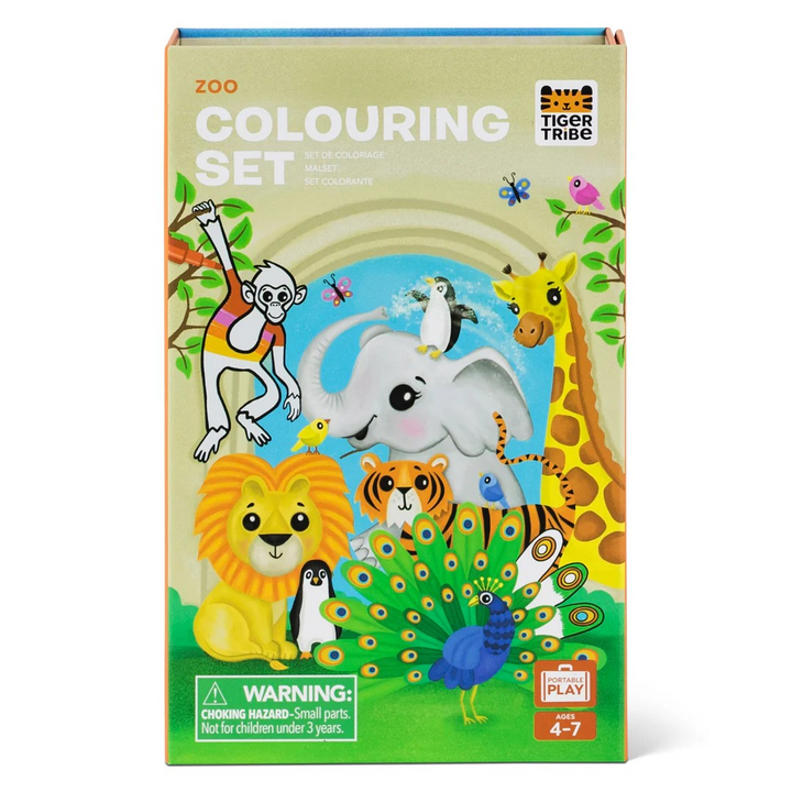 Coloring Set Zoo Animals