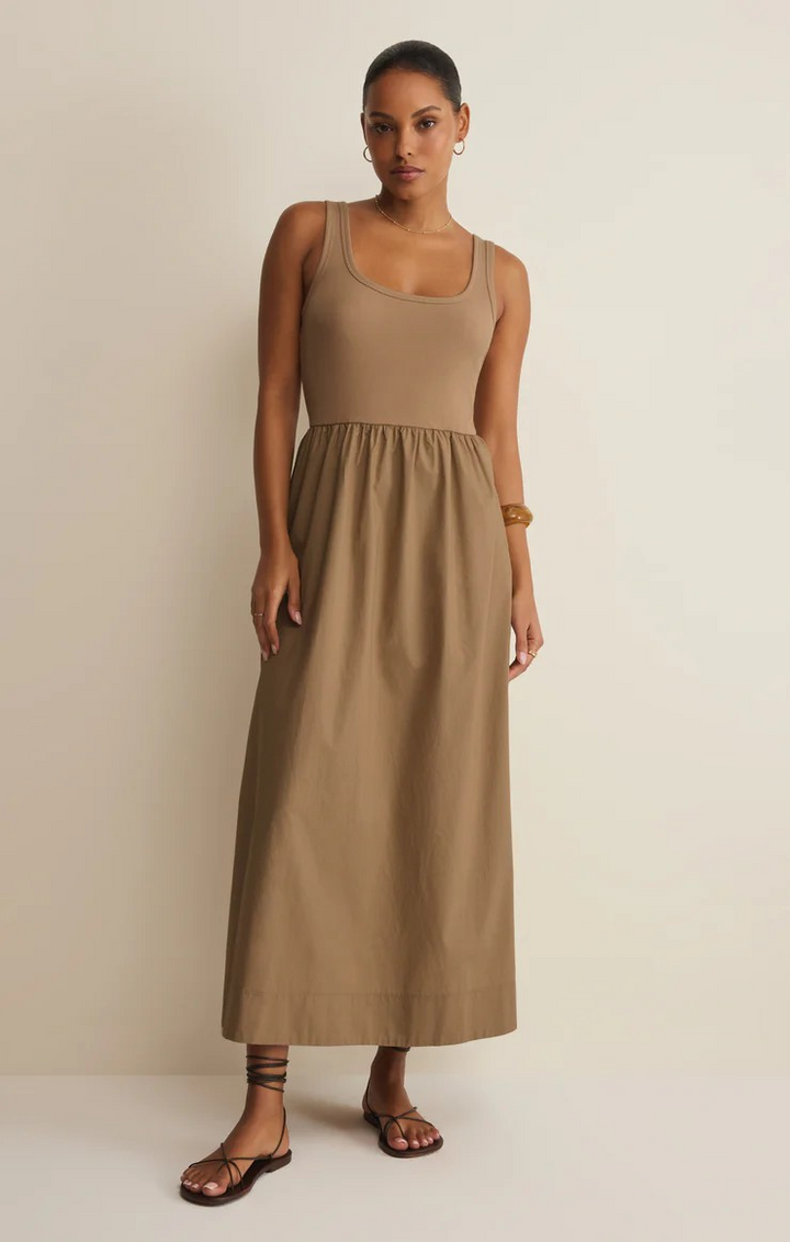 Kensie Maxi Dress in Taro