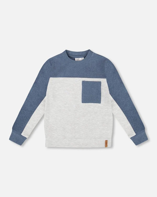 DPD Super Soft Brushed Jersey Color Block Sweatshirt