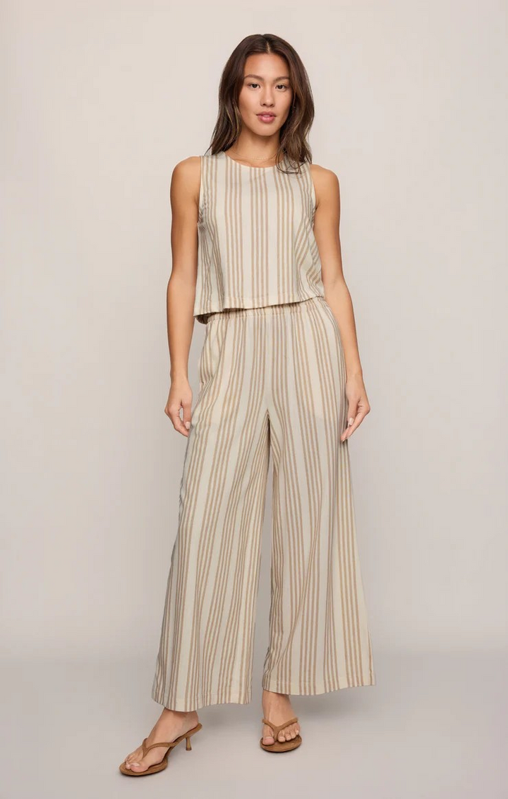 Sloane Knit Striped Top in Cloud
