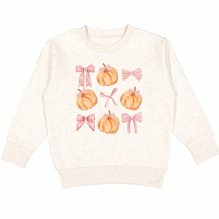 Coquette Pumpkin Bow Sweatshirt