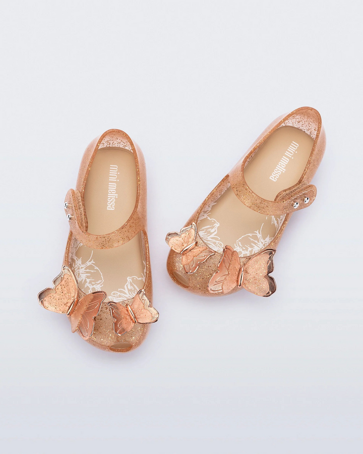 Ultragirl Fly Gold Butterfly Shoes