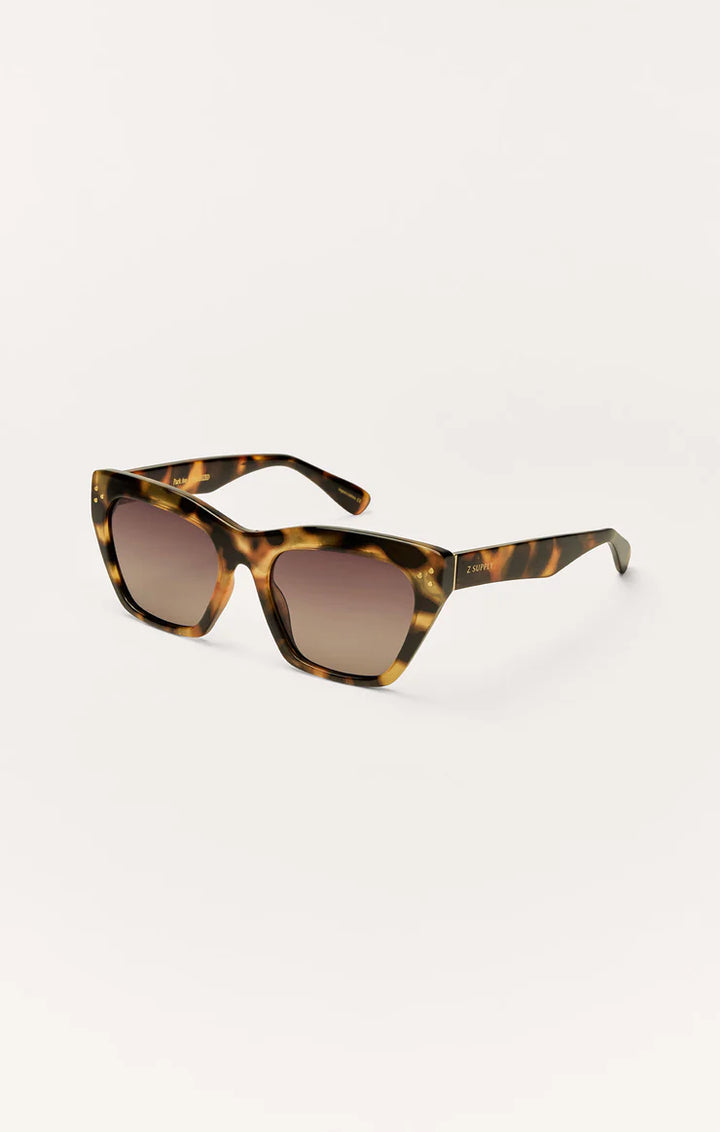 Z Supply Park Ave Polarized Sunglasses - Brown Tortoise/Grey