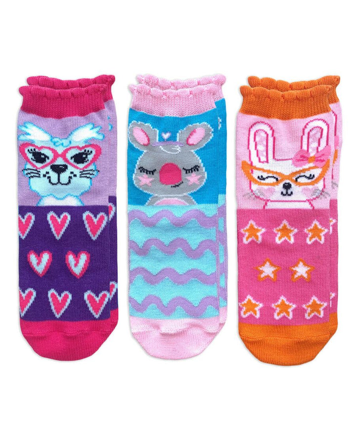 Cute Animal Print Socks 3PK