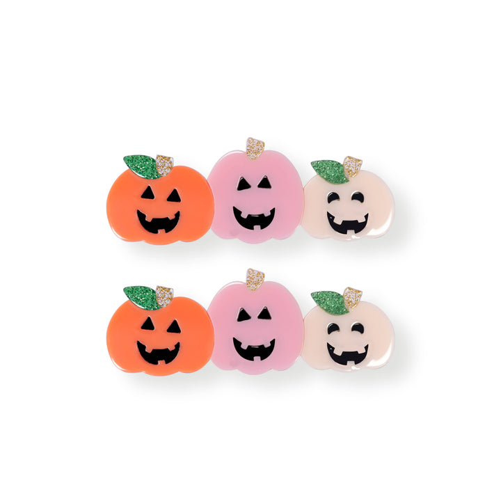 LR-Triple Pumpkin Pastel Colors Alligator Clip - Lula Boutique for Women and Children