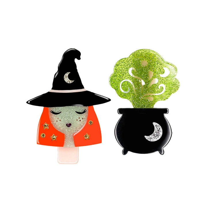 LR- Witch & Cauldron Alligator Clips