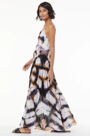 kaleidoscope evening dresses VINTAGE ROBERTO CAVALLI NEUTRAL TONE DESERT GOWN main image 1