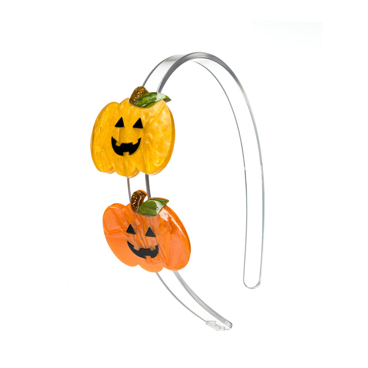 LR- Double Pumpkin Pearlized Headband - Lula Boutique for Women and Children