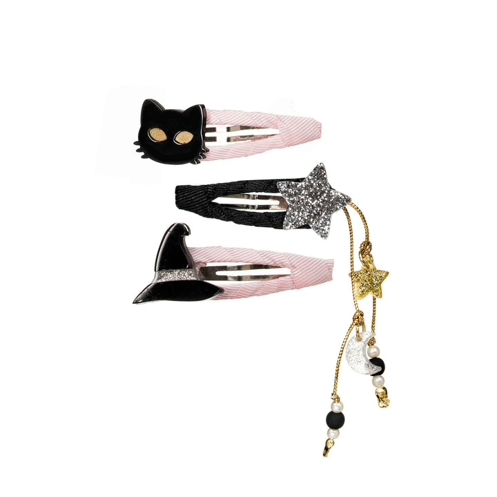 LR- Witch Hat Cat Snap Clips