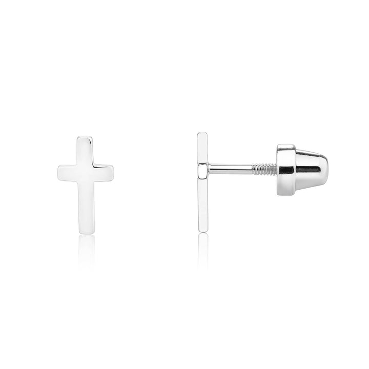 Sterling Silver Cross Earrings